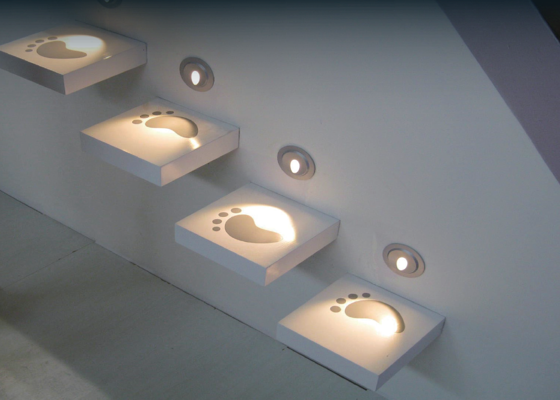 B1QR0102 B1QR0106 LED recessed wall & step light application