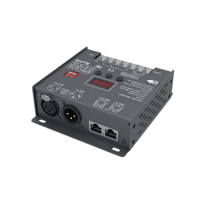 LT-903 3CH CV DMX Decoder RJ45 DMX signal Input and Output Port