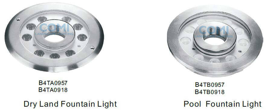 B4TA09 and B4TB09 series LED fountain lights_COMI LIGHTING LIMITED