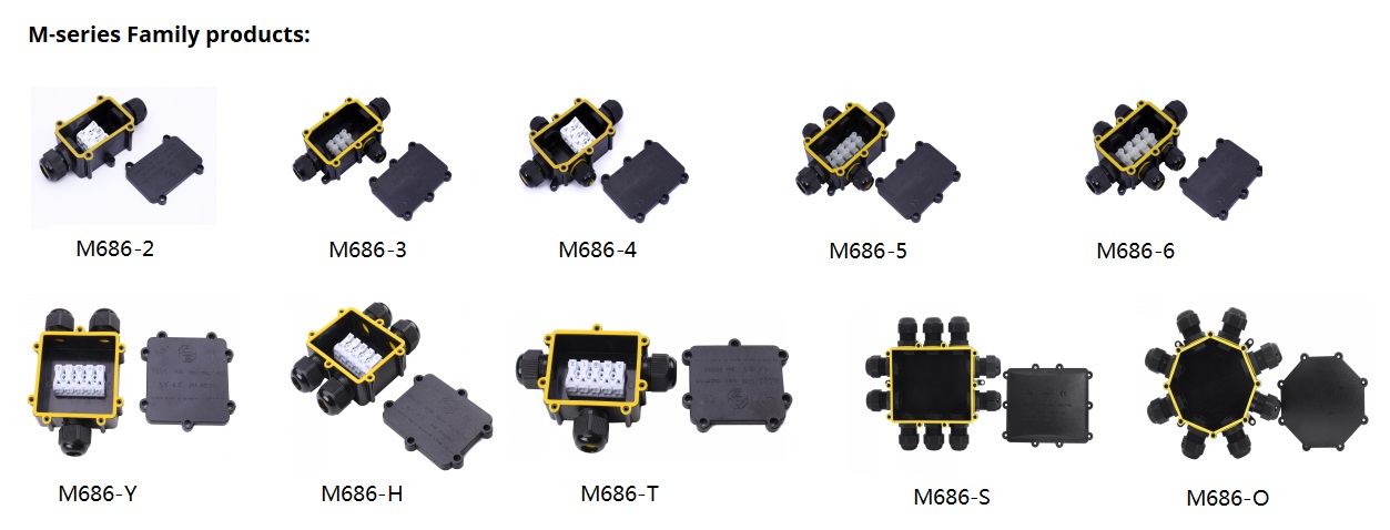 COMI Lighting M-series Junction Box IP68 Waterproof 