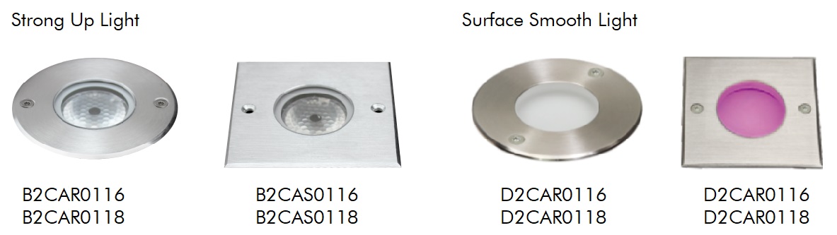 B2CA and D2CA series LED Inground Lights-COMI Lighting Limited