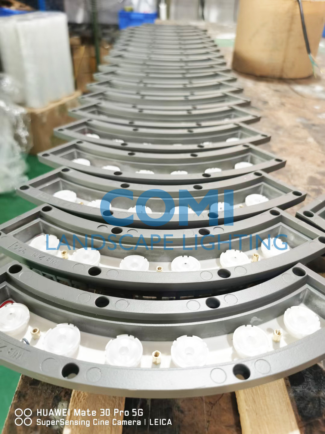 curved shape IP67 LED inground lights