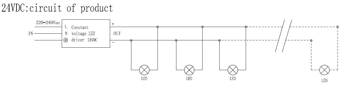 24VDC LED Inground lights wiring diagram