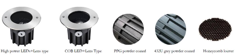 More options for LED inground lights