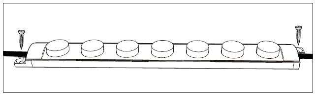 Installation method for mini wall washer module string lights