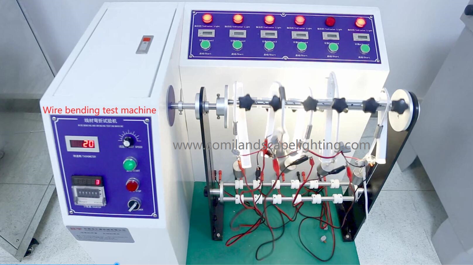 neon led flex Wire bending test machine