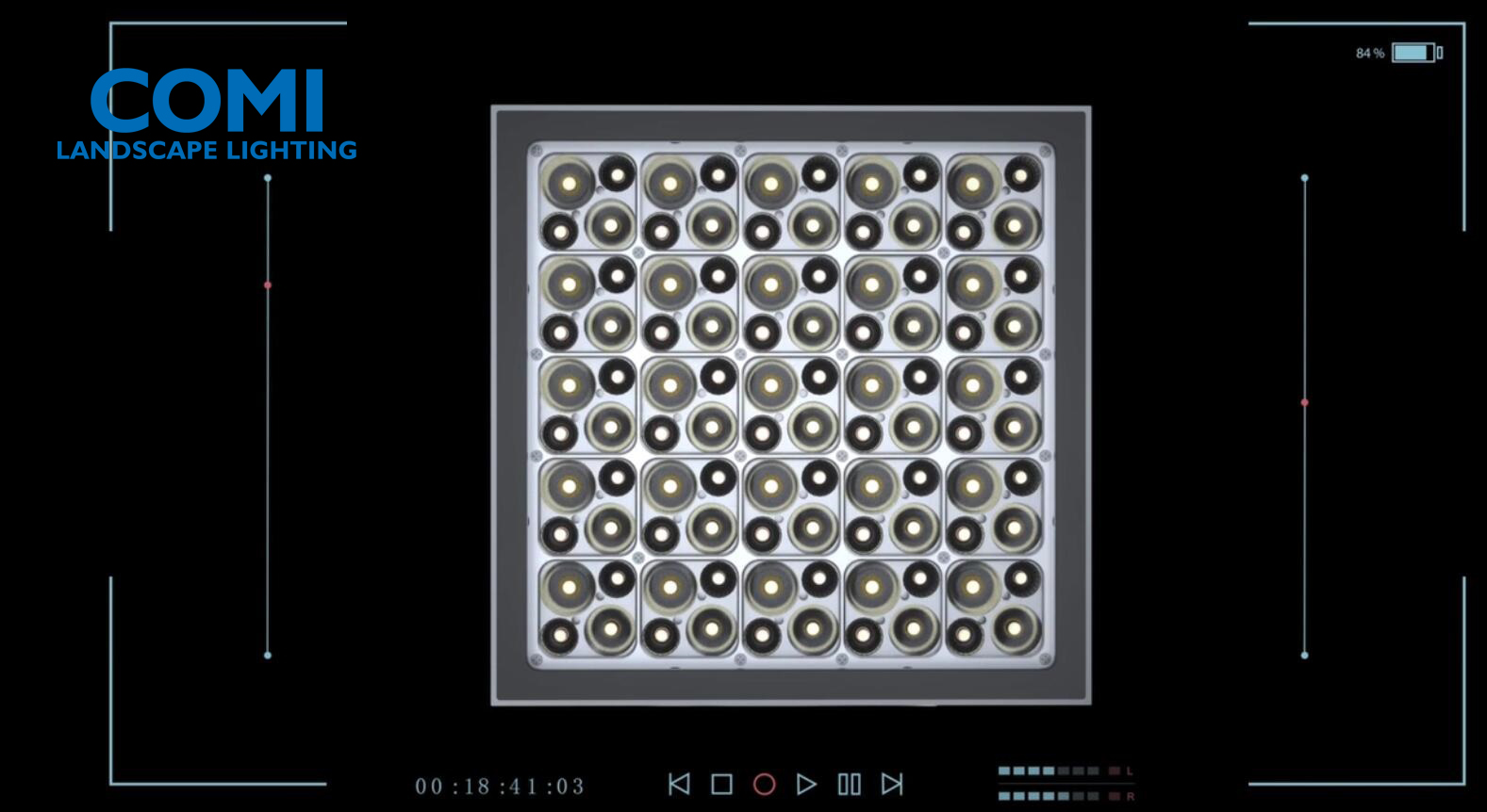 led flood light with 4-in-1 optical lens module Realizes electronic zoom