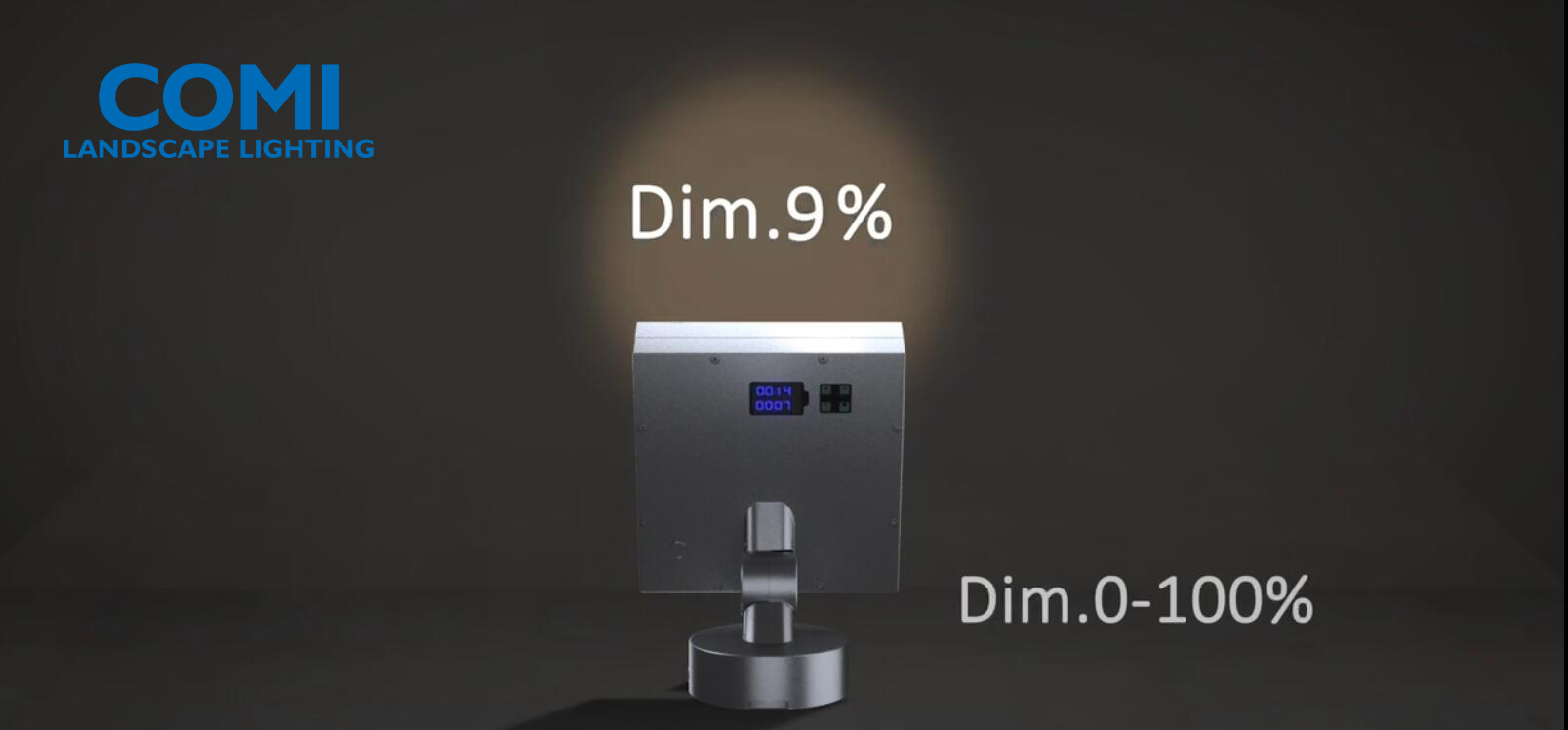LED flood lights with 0-100% dimming function 0-10V or DALI or DMX support