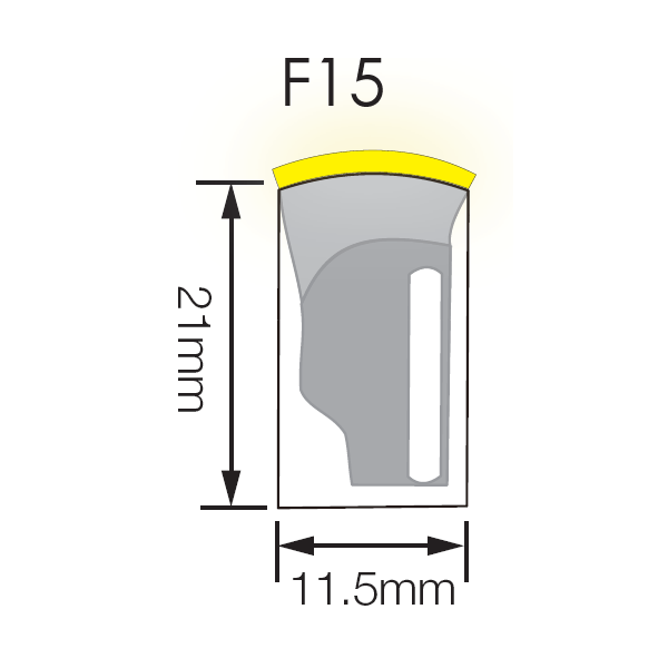 IP68 Neon Rope Light 11.5x21mm PWM Dimming DMX 512 or SPI