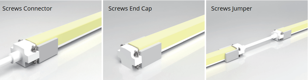 IP67 DIY Screws type Connector for neon LED strip