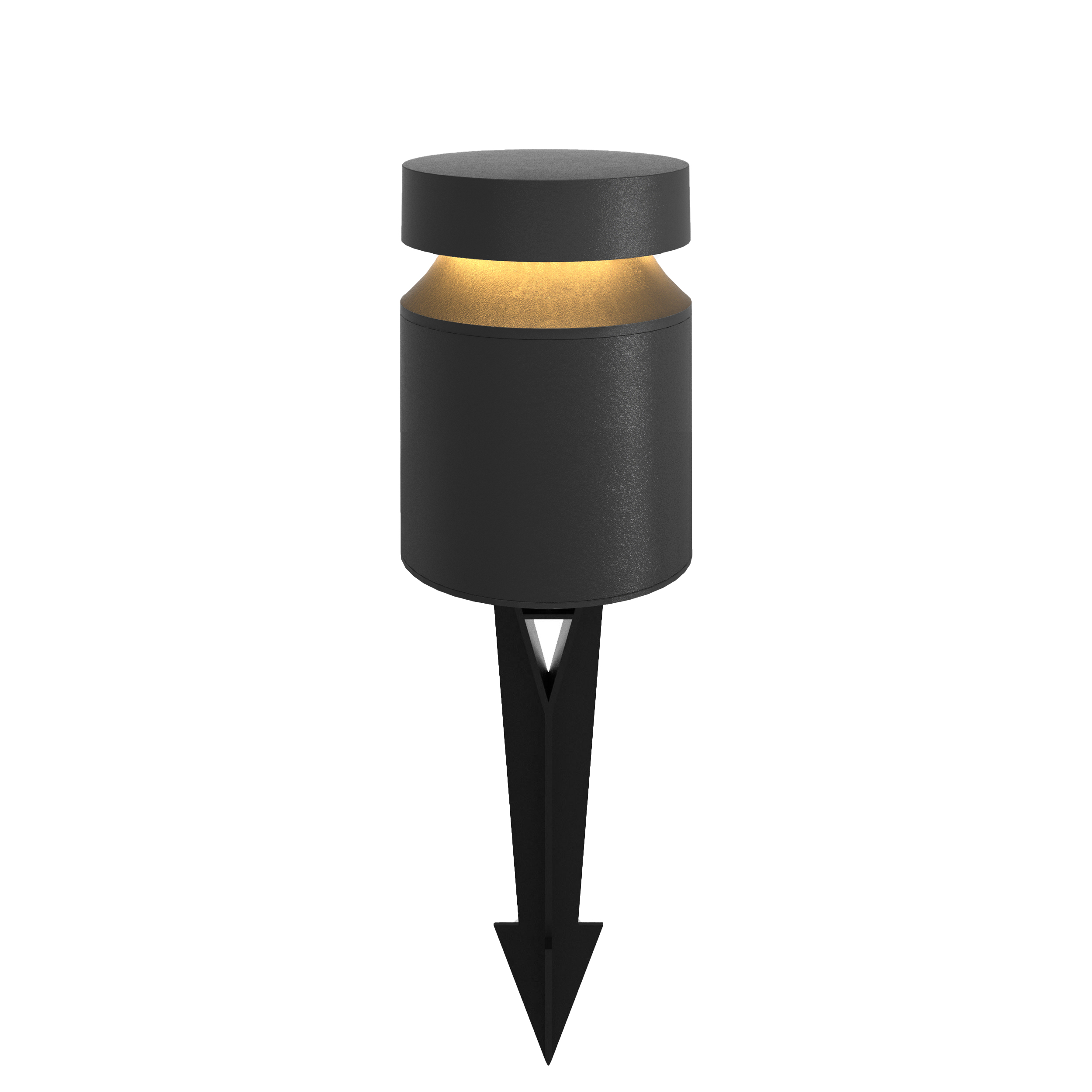  24W LED Bollard Spike Light IP65 250mm Height 360Degree Beam