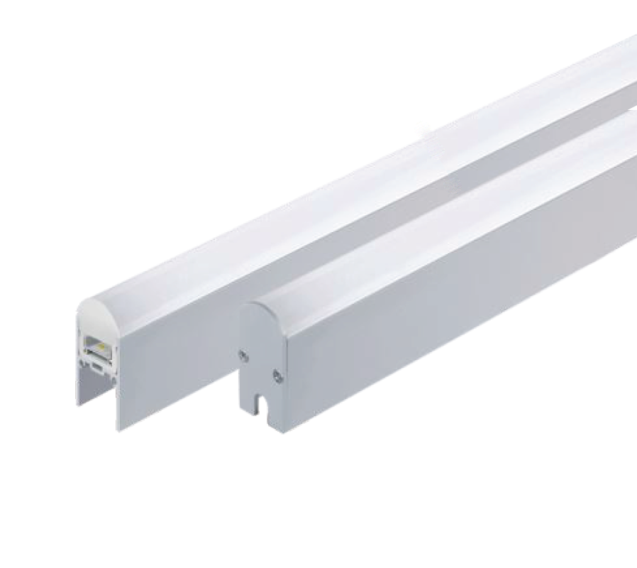 IP67  LED Linear Light with Domed Shaped Opal white Diffuser