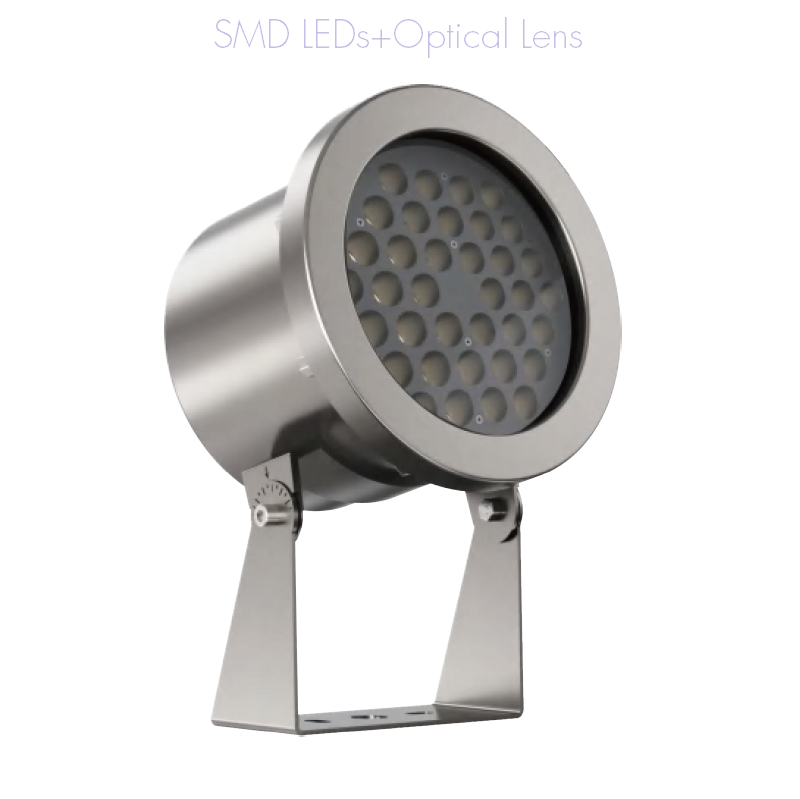 45W~80W IP68 316 Stainless Steel LED Underwater Floodlights